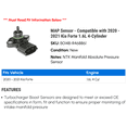 thumbnail image 2 of MAP Sensor - Compatible with 2020 - 2021 Kia Forte 1.6L 4-Cylinder, 2 of 2