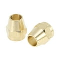 thumbnail image 1 of Ofertas Únicas 2 Pcs Accesorios de Tubería de Latón para Aire Acondicionado 1/2" Tuerca de Boca de Cuerno Conectores de Junta de Extensión de Latón, 1 of 7