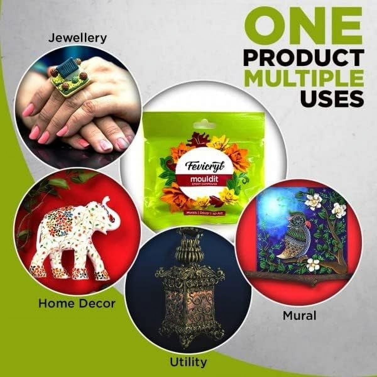 Fevicryl Mould Clay 1Box - 900Grm for Modelling and Sculpting, Air Dry Clay for 3D DIY Making Drawing Art and Craft, Painting Artists, Students, Works Handmade Decoration Gift for any Occasion Etc