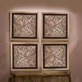 thumbnail image 2 of HOWARD ELLIOTT Wall Art Square Frame Champagne Bark Texture Black Accents Pink, 2 of 3