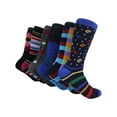 thumbnail image 7 of Men's Bold Designer Dress Socks 6 Pack - In an Elegant Gift Box Color: Spunky Collection Size: 13-15, 7 of 7