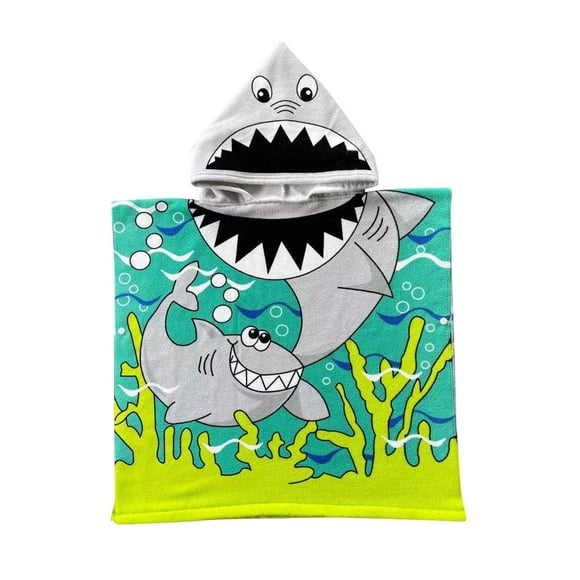 Up to 65% Off SMihono Children's Bath Towel Cape Children's Hooded Bathrobe Cartoon Print Wearable Beach