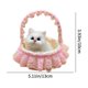 thumbnail image 3 of Cesta de flores con forma de gato de imitación, juguetes personalizados para niños, decoración acogedora para el hogar, adornos con botón de apertura, juguetes para gatos de 3 años o más., 3 of 7