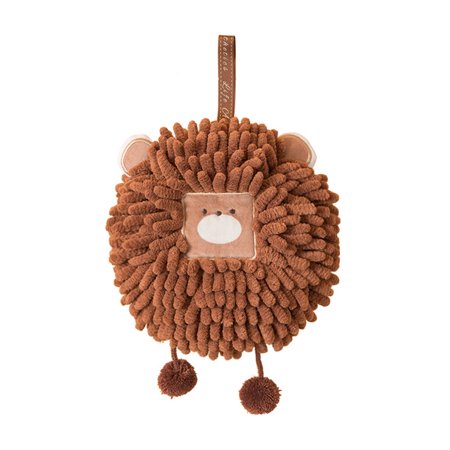 

Cute Dog Shape Hand Bath Towel Quick Dry Towels with Loop for Hanging Kitchen