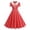 Red, variant on Blmnix Women Dress Polka Dot Dress Vintage Dress Tent Petticoat Short Sleeve Collared Red Cocktail-Length Adjustable Waist Women Dresses Summer,XL