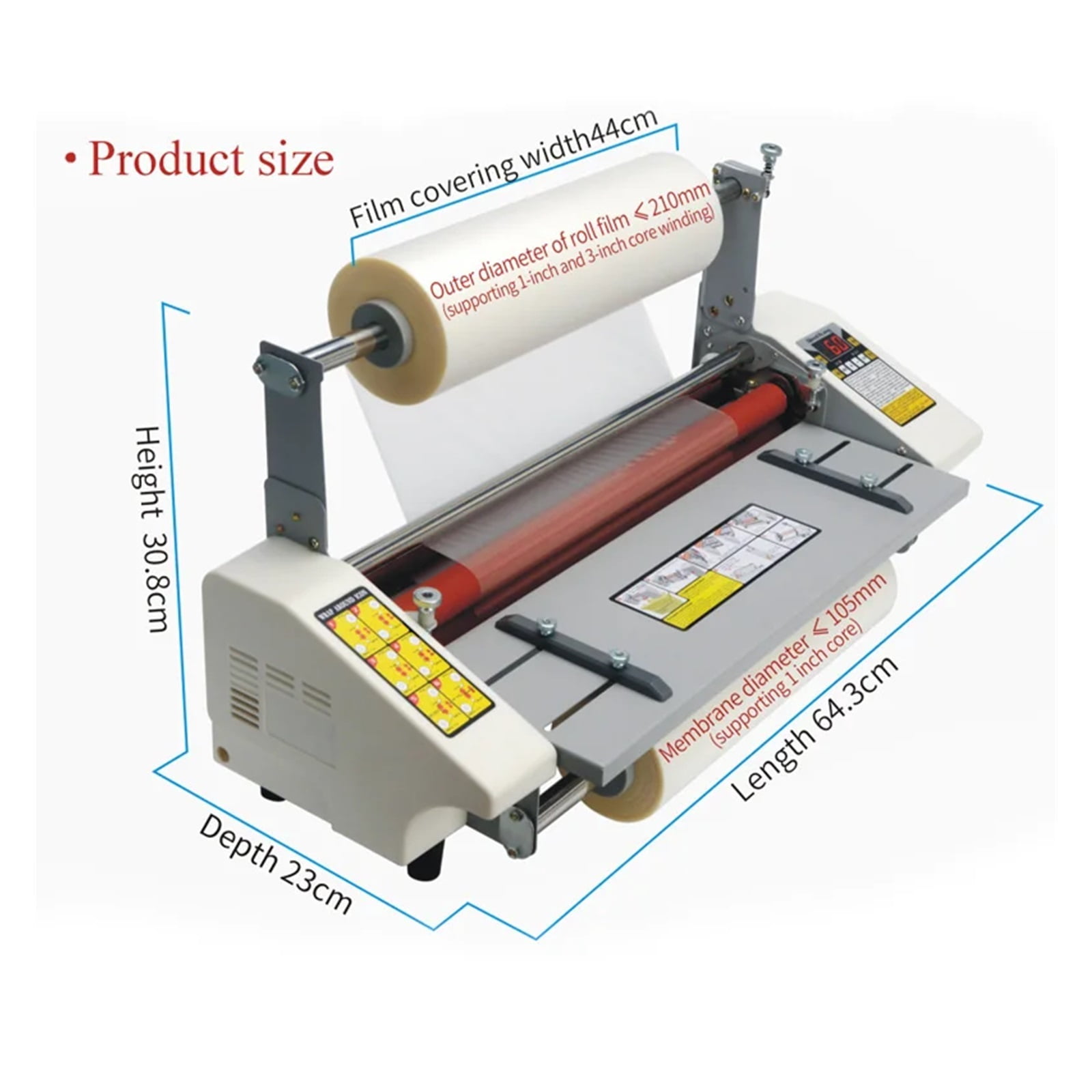 A2 Hot Roll Laminating Machine Four Rollers Laminator Laminator High-end Speed Regulation Thermal Laminator