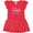 Red with Polka Dots, variant on Inktastic Cupid is Promoting Me to Big Sister Girls Toddler Dress