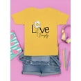 thumbnail image 3 of Live Simply Daisy T-Shirt Juniors -Image by Shutterstock,  Medium, 3 of 4