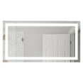 thumbnail image 5 of Craftmade MIR104-W 60" W X 32" H Modern Rectangular Frameless Bathroom Wall Mirror - White, 5 of 5