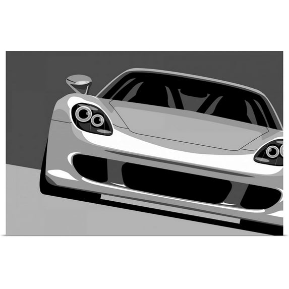 Great BIG Canvas | Rolled Michael Tompsett Poster Print entitled Porsche Carrera GT