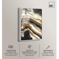 thumbnail image 2 of Black and Gold II Framed High-Gloss Acrylic Glass Wall Art Geode by Art Remedy, White Frame, 16 x 24, 2 of 7