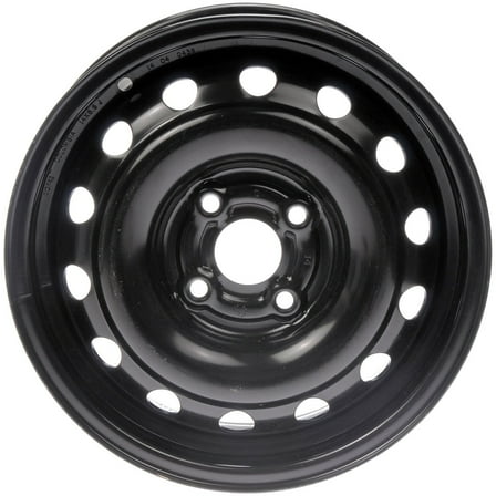 Dorman 939-105 Steel 14" Wheel Rim 14 x 5.5-inch 4-Lug Black, for Specific Hyundai / Kia / Toyota Models