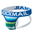 thumbnail image 2 of JOCKMAIL 2PCS/Pack Mens Briefs Jock Strap Mens Thongs Athletic Supporter Rainbow Cotton Men Sport Underwear, 2 of 6
