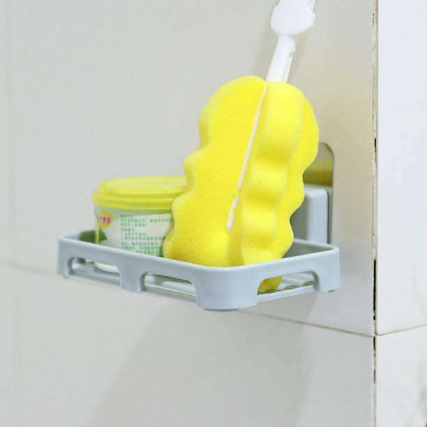 Estante de jabón de plástico Montado en la pared Soporte de jabón sin perforaciones Accesorios de baño para el hogar Tmvgtek Para estrenar