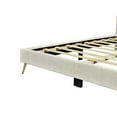 thumbnail image 6 of Better Home Products Vita Solid Wood & Velvet Platform Queen Bed in Cream, 6 of 8