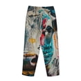 thumbnail image 5 of Balery Colorful Graffiti Cow print Women's Pajama Pants,Ultra Lightweight Pjs,Lounge Pant-Medium, 5 of 9