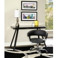 thumbnail image 2 of Nellie Low-Back Desk Chair with Adjustable Height and Castors, 225 lbs., Black, 2 of 22