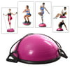 New Yoga Ball Balance Trainer Yoga Fitness Strength Exercise Workout w/Pump Rose
