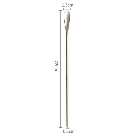 

DoyleShield Stainless Steel Ice Spoon Colorful Bottle Gourd Long Handle Dessert Honey Scoop Bar Sugar Coffee Stir Tableware Tool