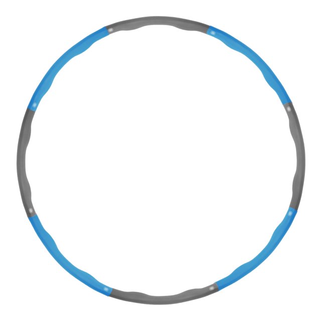 Hula Hoop con diseño de onda de aro de ejercicio ponderado de 8 secciones