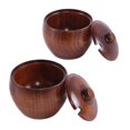 thumbnail image 3 of Solid Wood Spice Jar Sugar Bowl Salt Pepper Seasoning Box Japanese Style with and Lid Kitchen Tool, 3 of 7