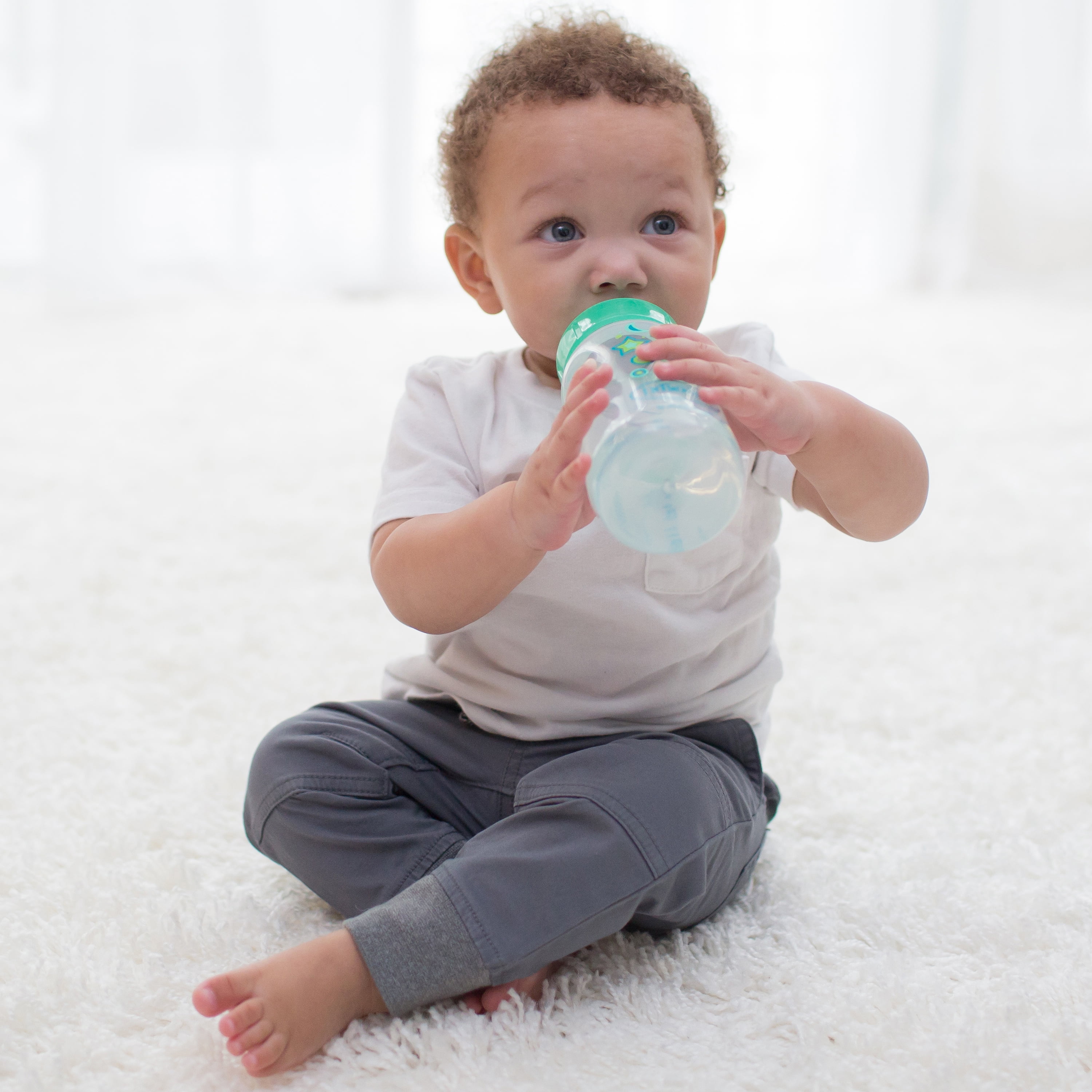 Dr Brown S Wide Neck Bottle To Sippy 2 Pack Green Walmart Com