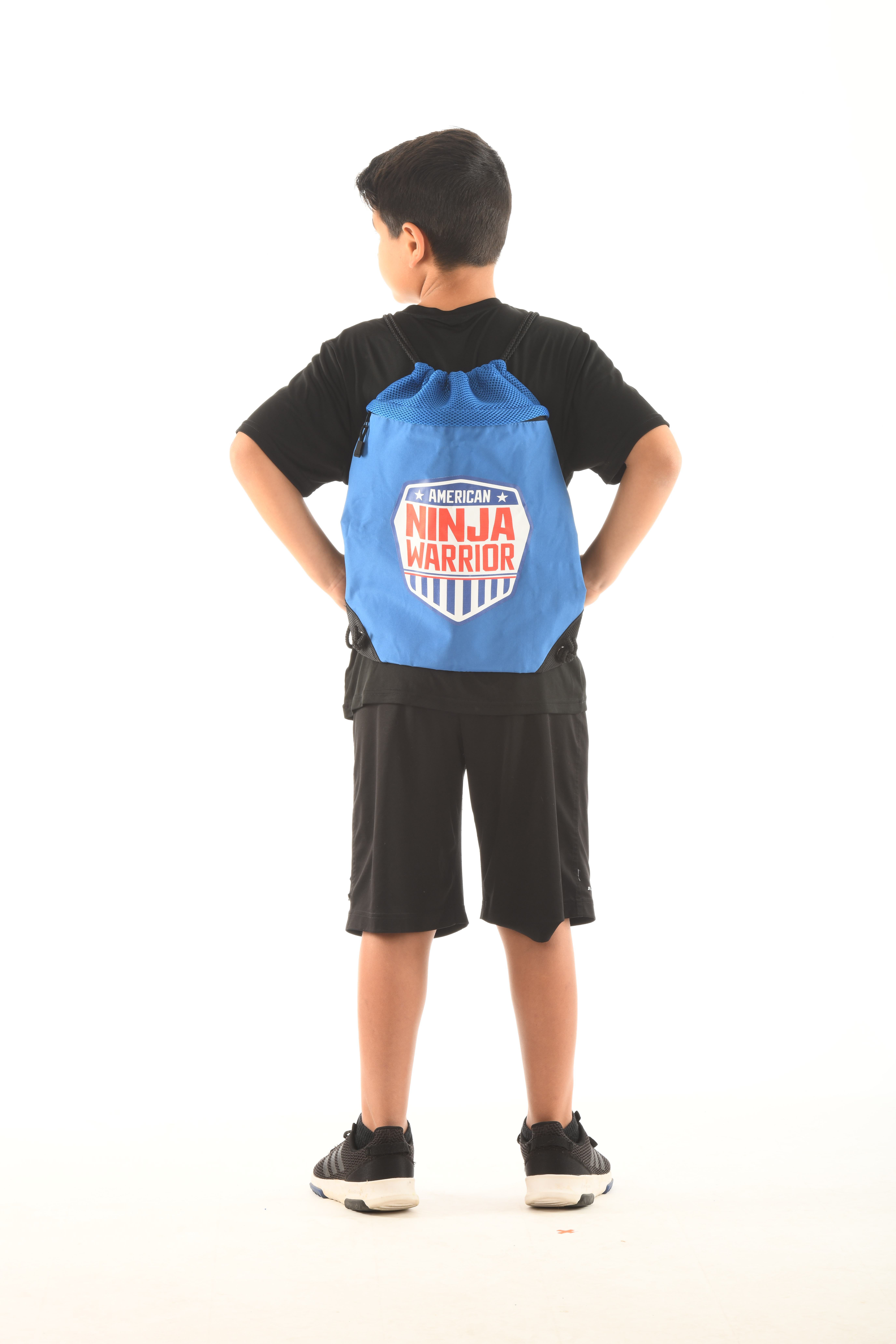 American Ninja Warrior Cinch Bag Backpack Gym Bag Tote, Kids Outdoor Play, Outdoor Sports