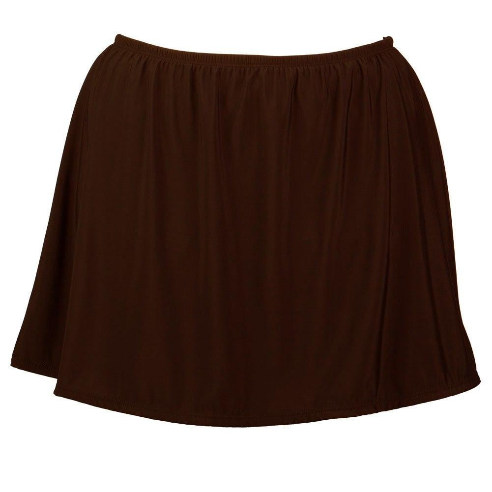 Plus Size Swim Skirt with Built-in Brief - Available in 5 COLORS