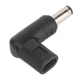 thumbnail image 1 of USB Type C To 5.5x2.1mm Adapter, 100W PD USB Type C Female To DC Adapter 90 Degree 18.5-20V  for Home, 1 of 8