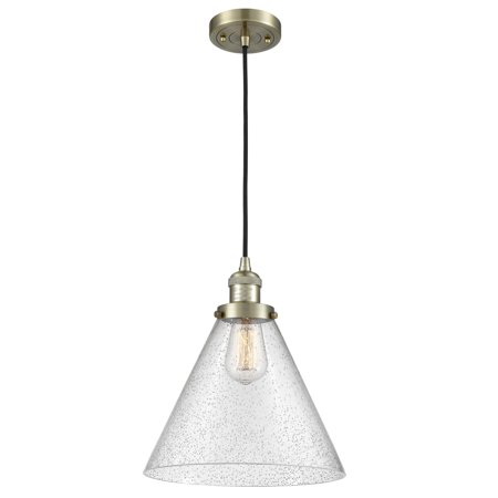 

Innovations Lighting 201C-L X-Large Cone X-Large Cone 1 Light 12 Wide Pendant - Brass