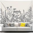 thumbnail image 5 of KAIYANG Tapiz floral botánico para decoración del hogar, impresión para colgar en la pared para dormitorio, 130 x 150 cm, 5 of 5