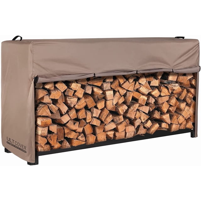 Waterproof Firewood Racks Cover 8 Feet Heavy Duty Outdoor Logs Holder Stand Cover
