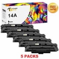 thumbnail image 1 of Toner Bank Compatible Toner for HP CF214A 14A LaserJet Enterprise MFP M725dn M725f M725z M725z M712n M712dn M712xh Printer Ink Black, 5-Pack, 1 of 9