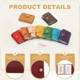 thumbnail image 3 of Uxcell 2 Pcs Organizador de Cartera de Cuero para Tarjetas de Crédito Delgado, Gris, 3 of 7