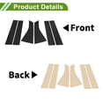 thumbnail image 4 of Unique Bargains Door Pillar Window Trim for Chevy Blazer 2019-2024 Black Front Rear Left Right Anti Scratch Sticker Pillar Posts Door Outer Exterior Cover 6 Pcs, 4 of 7