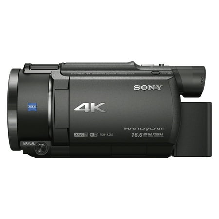 Sony - Handycam AX53 4K Flash Memory Premium Camcorder - Black