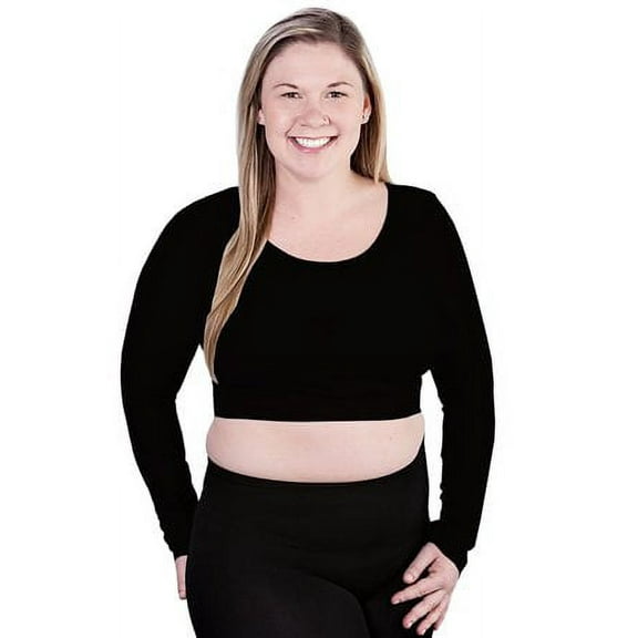 Skinny Tees Plus Long Sleeve Crop Top 1912
