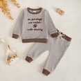 thumbnail image 2 of HCNTES Baby Boy Winter Clothes Toddler Baby Boy Fall Outfits Print Crewneck Sweatshirt Pants Sets Cute Boy Clothes 6 12 18 24 Months 2T 3T 4T 5T 6T 7T 8T 9T, 2 of 7