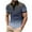 Gray, variant on ZRGHAOYLQ Tie Dye Striped Shirt Plus Size Button Up Henley Shirts Big and Tall Short Sleeve Collared Shirts Tops Business Casual Work Tees Tops
