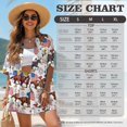 thumbnail image 7 of FKEKYI Kentucky Horse Racing USA Flag Print Women's 2 Piece Short Set Open Front Shirt Top & Shorts with Elastic Waist Beachwear Loungewear Set for Ladies Summer Outfits, XL, 7 of 7