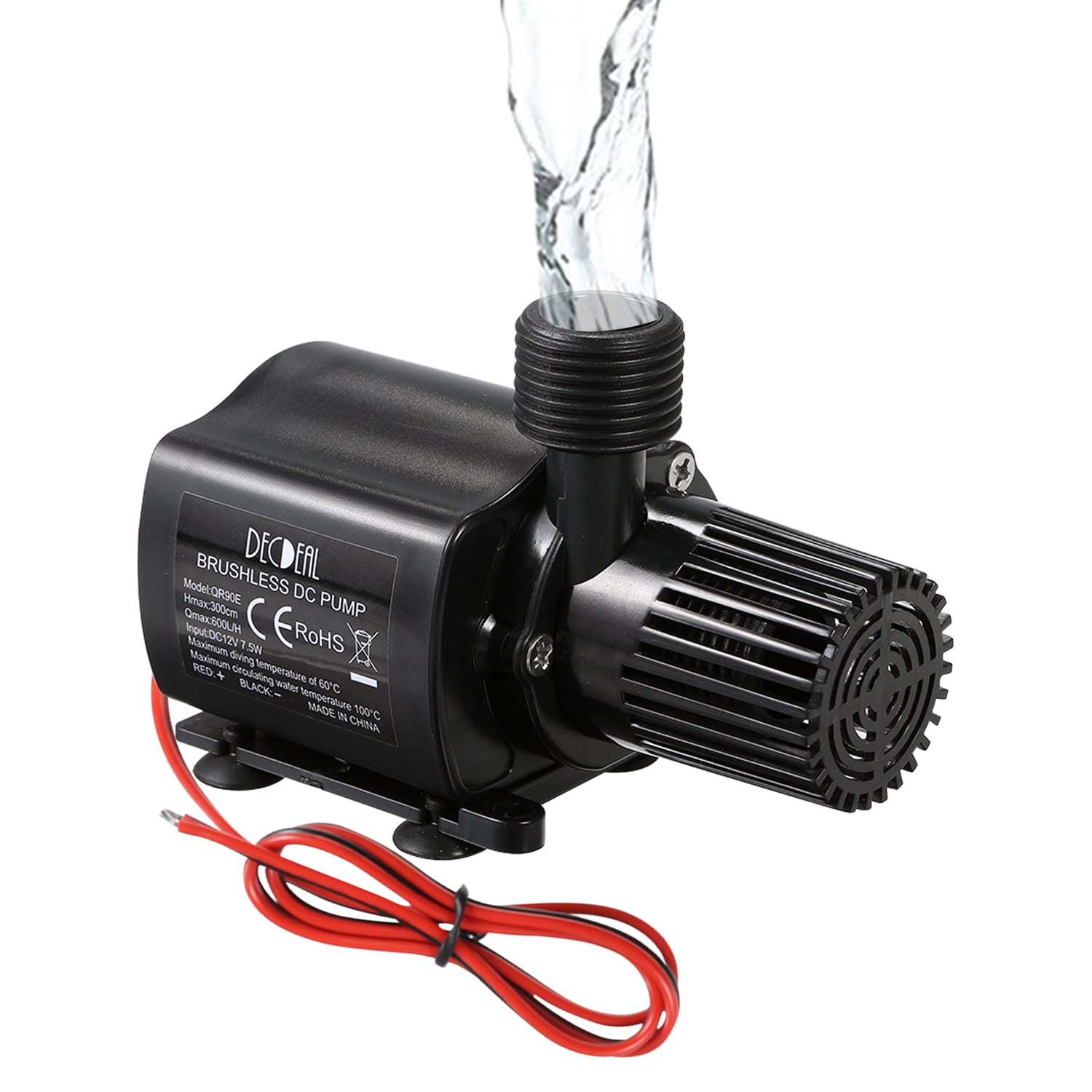 DECDEAL Brushless Water Pump Ultraquiet DC12V Micro Brushless Water