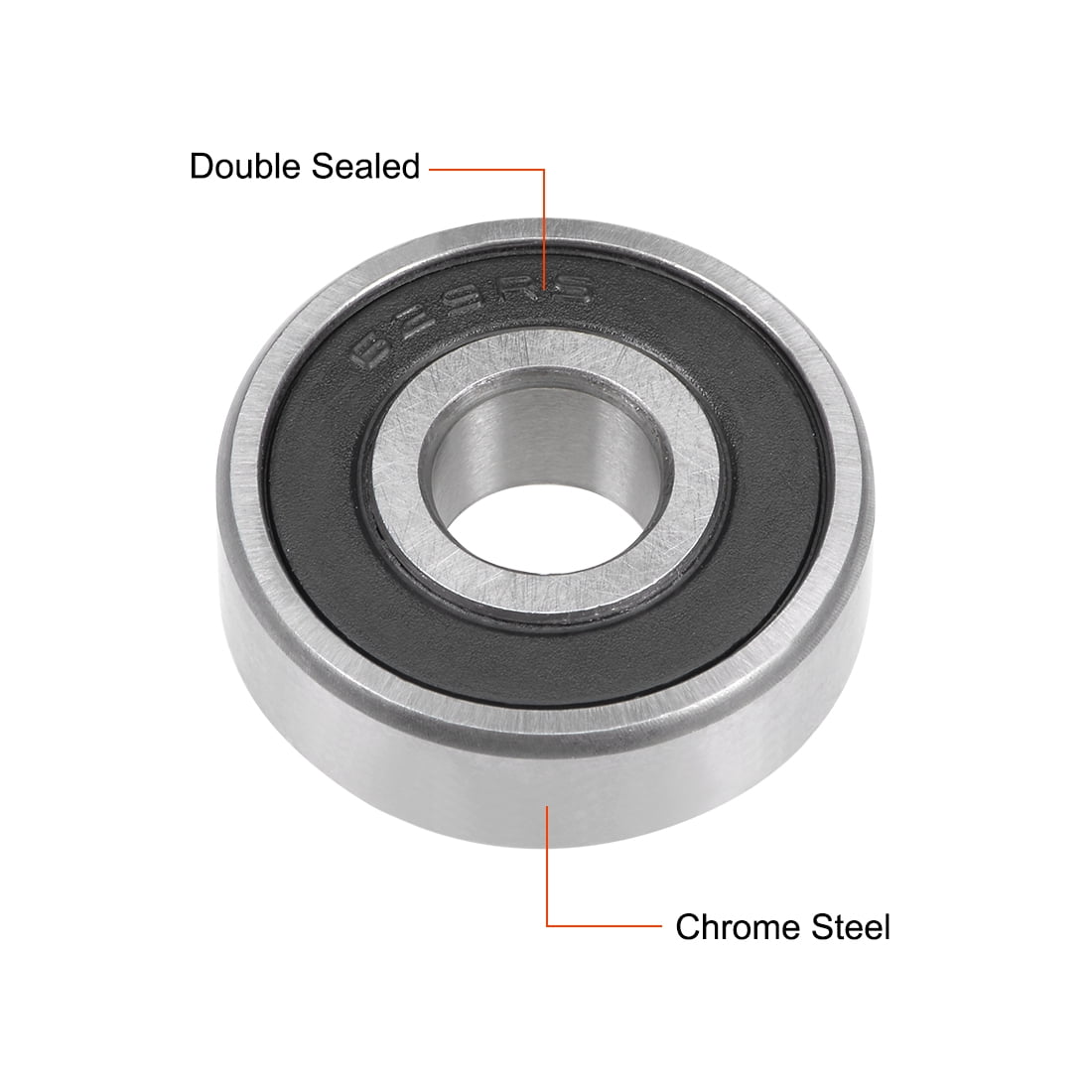 629RS 629-2RS Rubber Shielded Deep Grove Ball Bearing 9x26x8mm