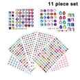 thumbnail image 1 of Self-Adhesive Rhinestone Stickers, Acrylic Stick-on Crystal Gem Sheets, Various Shapes Multicoloured Crystal Gemstone for Gluing, 11 Sheets, 1 of 5