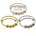 thumbnail image 3 of Silver Adjustable Rings Anxiety Ring Anti Worry Bead Rings Ring Gift For Women Men GirlsThe Best Gift for A Loved One, 3 of 8
