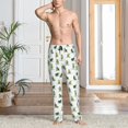 thumbnail image 5 of Uemuo Cute Avocado Yoga Pattern Men's Wide Leg Palazzo Lounge Pants with Pockets Light Weight Loose Comfy Casual Pajama Pants-Small, 5 of 9