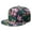 Watercolor Gard, variant on Daisy Floral Snapback Hat - Vintage Boho Adjustable Flat Brim Cap for Men & Women - Cute Flower Print Streetwear Hip Hop Cap