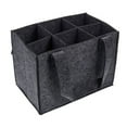 thumbnail image 6 of 2Pcs Felt Wine Storage Bag Reinforced Padding 6 Bottle Capacity with Handle, 6 of 21