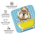 thumbnail image 3 of Naloa Dog Takes a Bath in the Bathtub Coasters for Set of 4 - PU Leather Coasters, Coasters for Table Cup Tea Coffee Beer, Decorative for Kitchen Homedecor (Round), 3 of 6