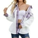 thumbnail image 2 of Chaqueta casual con bolsillos,Abrigo de manga larga para mujer Abrigo de mujer Chaqueta de un solo pecho Diseño aerodinámico, 2 of 6
