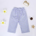thumbnail image 6 of Baby Boys Summer Plaid Cropped Pants Pants Loose Casual Fashion Pants for Kids Size 9-12 Months, 6 of 7